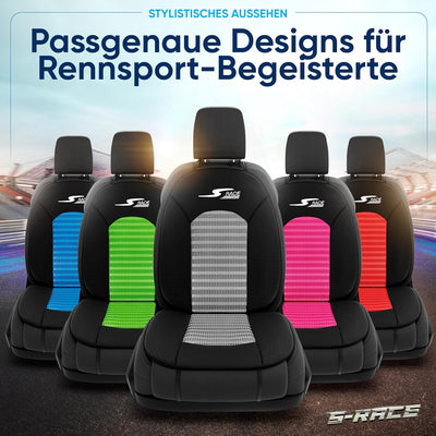 Car Comfort 11652 Autositzaufleger, Sitzaufleger S-Race in anthrazit / Schwarz, Anthrazit