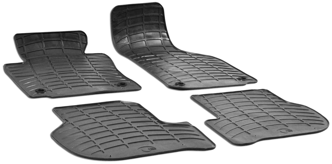 WALSER DirtGuard Gummi Fussmatten Auto kompatibel mit VW Golf V 2003-2010, VW Golf VI 2008-2014, VW