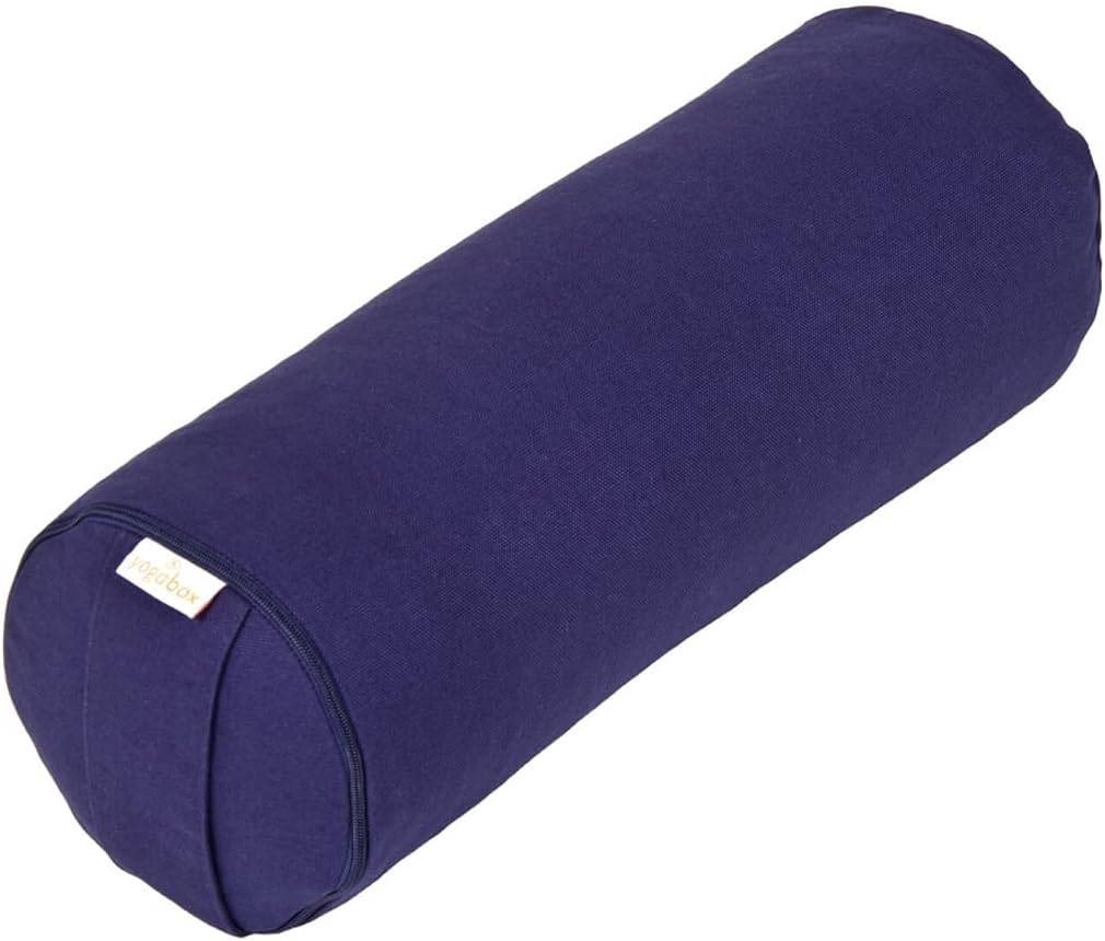 Yogabox Yoga MINI Bolster/Nackenrolle Basic dunkelblau, dunkelblau