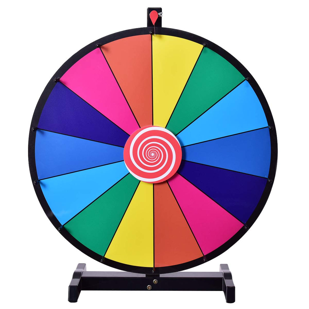 GOPLUS Glücksrad 18" 24" Lotteriespiele Preisrad Glückspiel