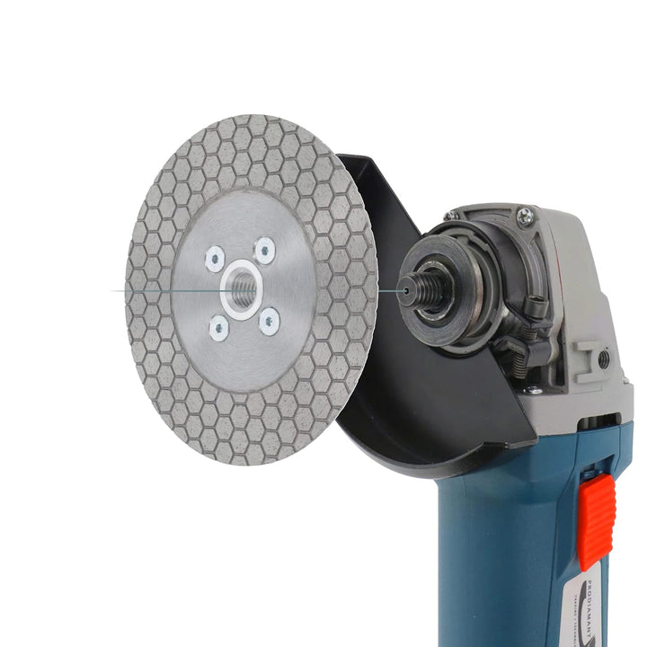 PRODIAMANT Diamant Gehrungs Fasen Fliesenscheibe 125mm mit M14 Flansch F-Jolly für Fliese und Feinst
