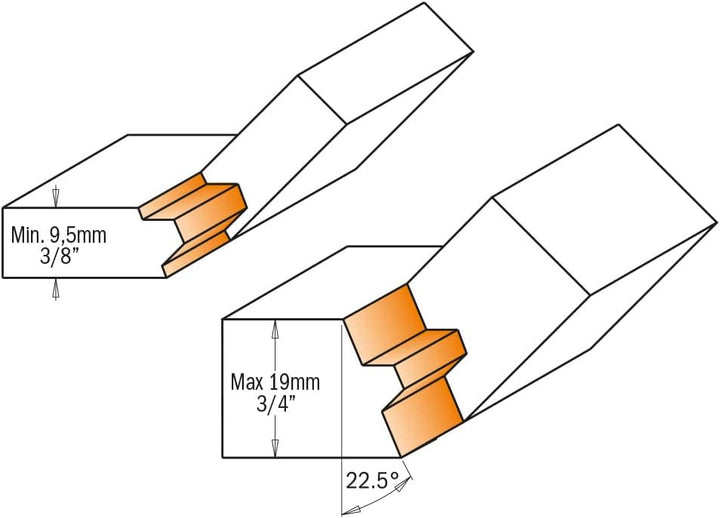 CMT Orange Tools 955.005.11 – Fräser 22d Dichtungen Hm S 8 D 37.3