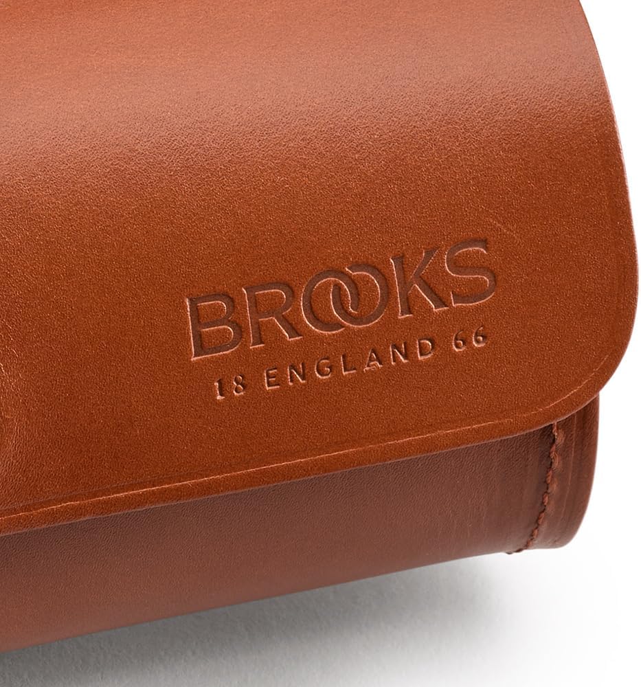 Brooks England Challenge Satteltasche, 0,5 l, Honig, Fahrradzubehör für Fahrrad, Ledersattel 0.5 Lit