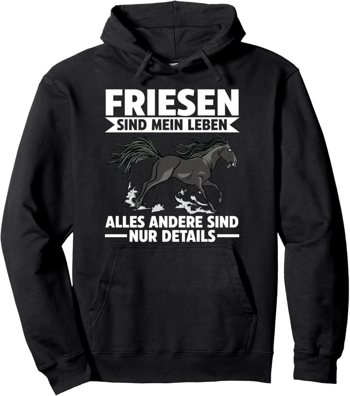 Reitpferd Friese Pferd Pullover Hoodie