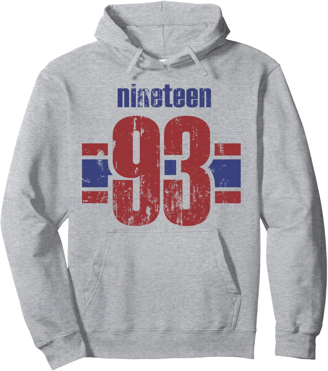 29 Jahre alt geboren 1993 Vintage Nineteen 93 29. Geburtstag Pullover Hoodie