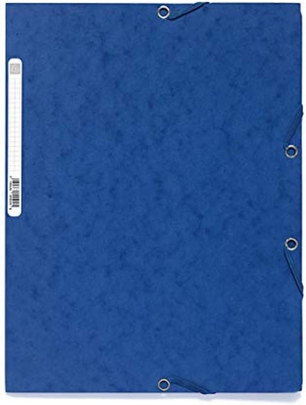 Exacompta 55502E Eckspannermappe, DIN A4, Karton 400 g qm, blau, pack of 25