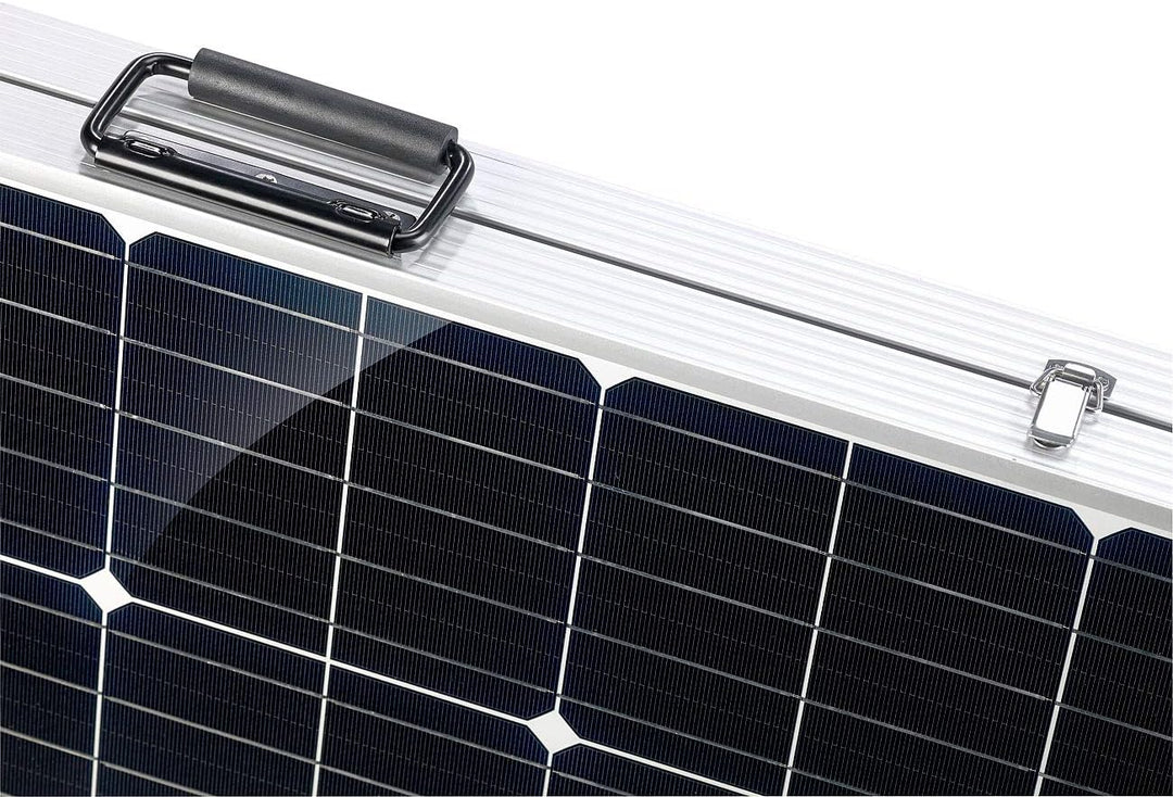 revolt Solar Camping: Faltbares mobiles 160W Solarpanel mit Laderegler 12V/10A mit USB (Solarkoffer