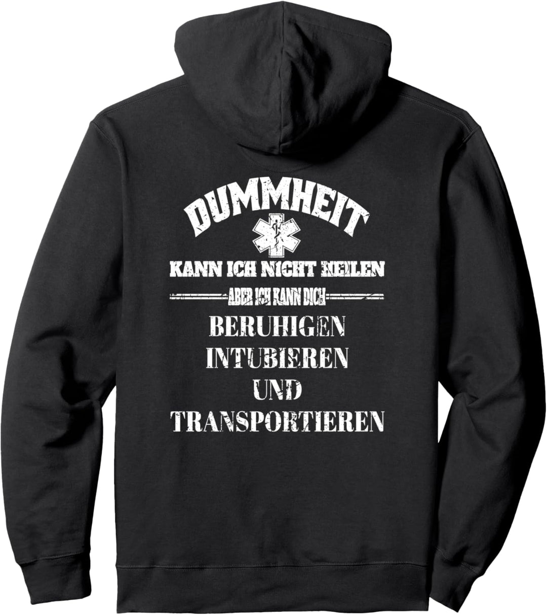 Cooler Spruch, RTW NEF Notfallsanitäter Rettungsdienst Pullover Hoodie