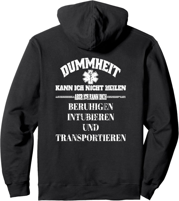 Cooler Spruch, RTW NEF Notfallsanitäter Rettungsdienst Pullover Hoodie