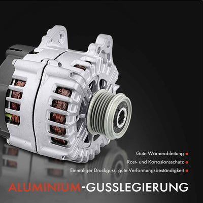 Frankberg Lichtmaschine Generator Kompatibel mit 5er E60 2002-2010 5er Touring E61 2004-2010 6er E63