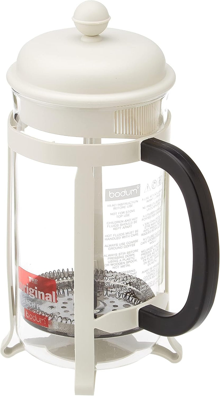 Bodum 1908-913 Java Kaffeebereiter, 8 Tassen, 1 L, Mehrlagig, weiss, 10,6 x 16,3 x 24,5 cm Weiss 8 C