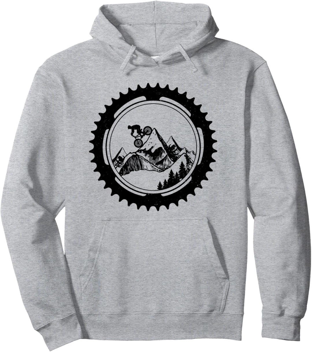 Mountainbike Downhill MTB Fahrrad Mountainbiker Geschenk Pullover Hoodie