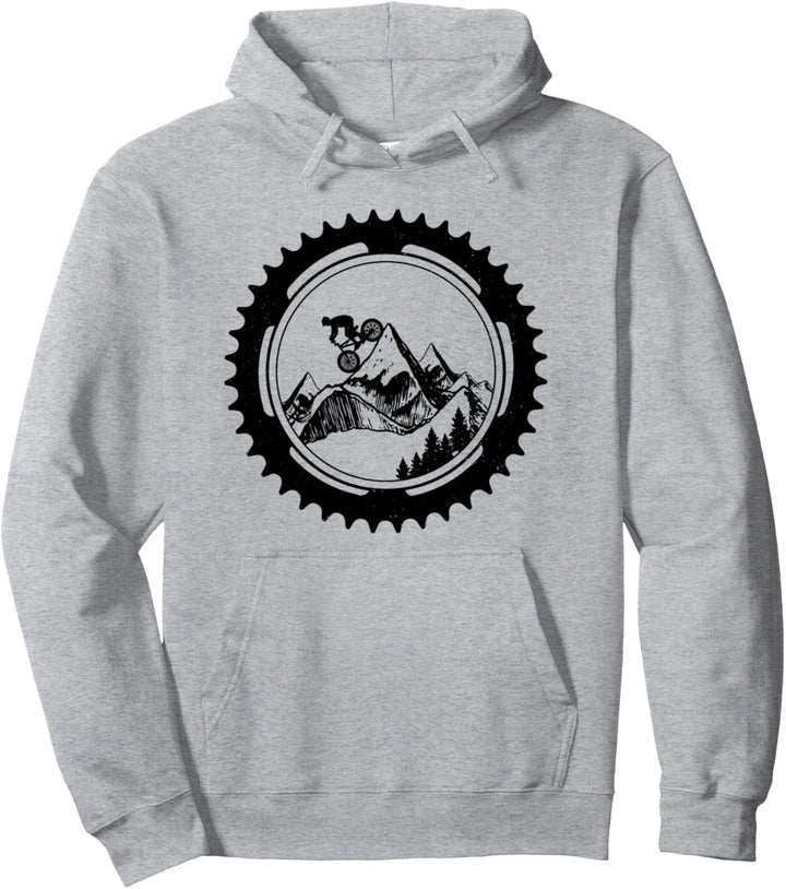 Mountainbike Downhill MTB Fahrrad Mountainbiker Geschenk Pullover Hoodie