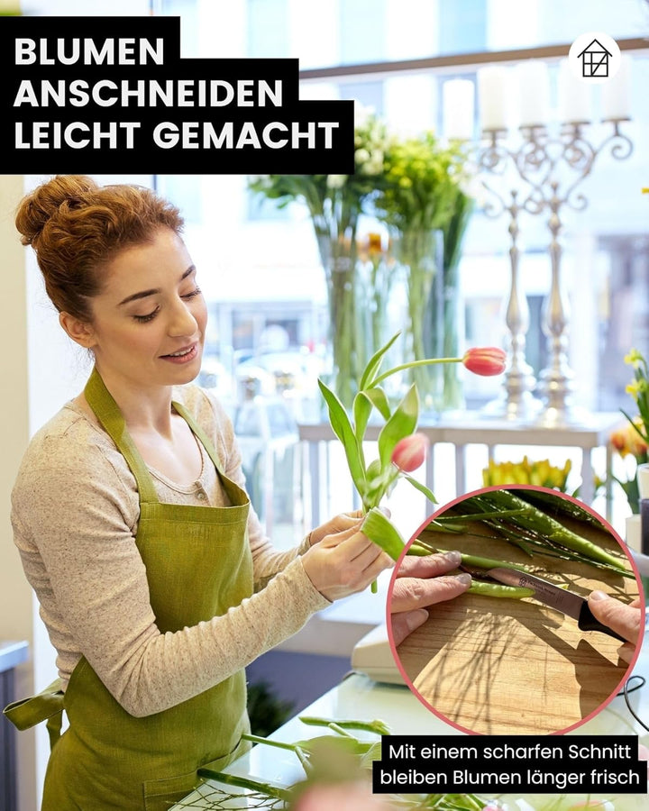 Fachwerk-Messer Küchenmesser 4er Set Gemüsemesser Solingen 7,5 cm Klingenlänge Schälmesser Qualität