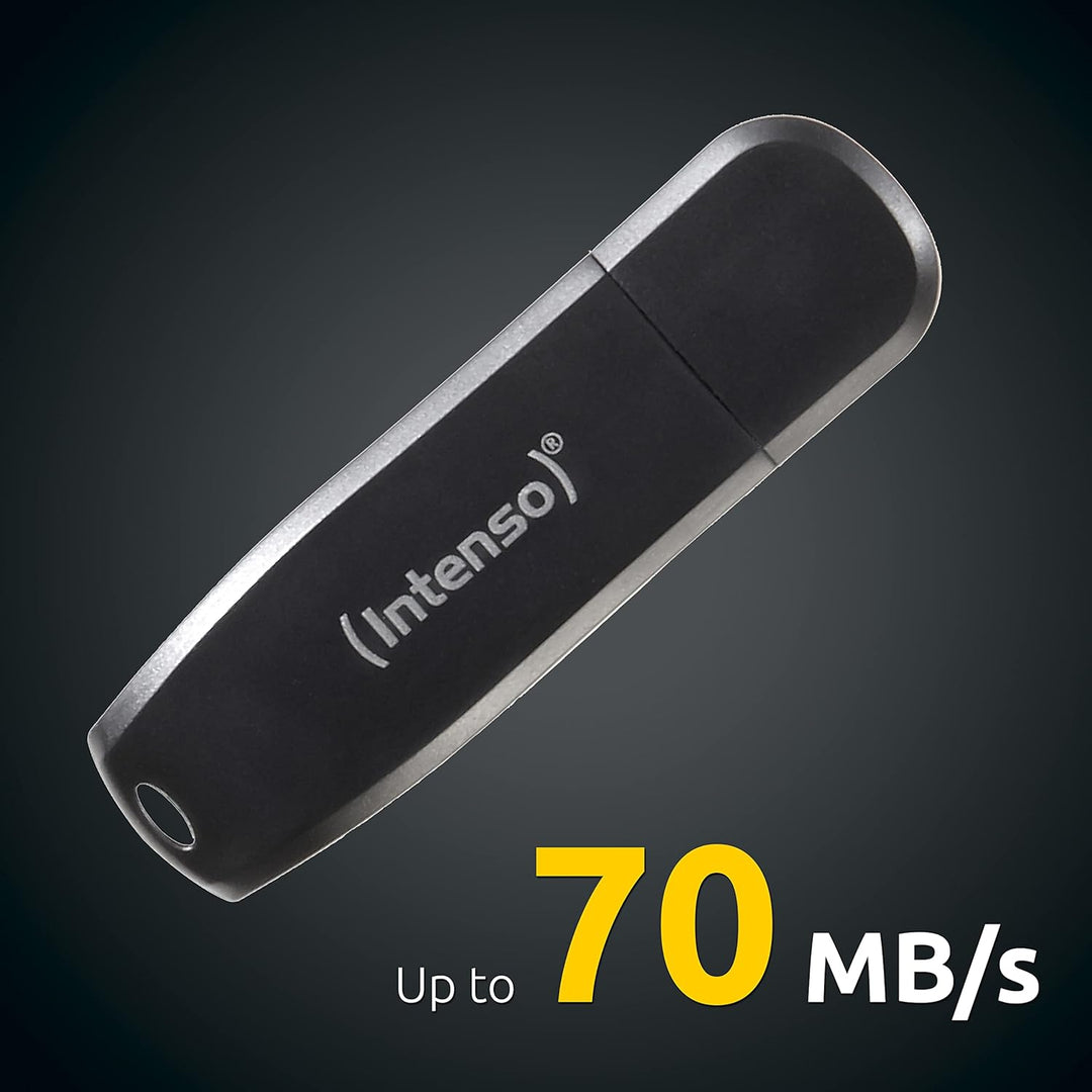 Intenso Speed Line, 256GB Speicherstick, USB-Stick 3.2 Gen 1x1, schwarz 256 GB, 256 GB