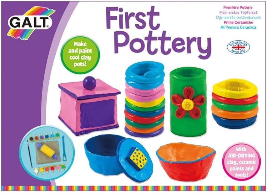 Galt Toys, First Pottery, Kids' Craft Kits, Ages 6 Years Plus