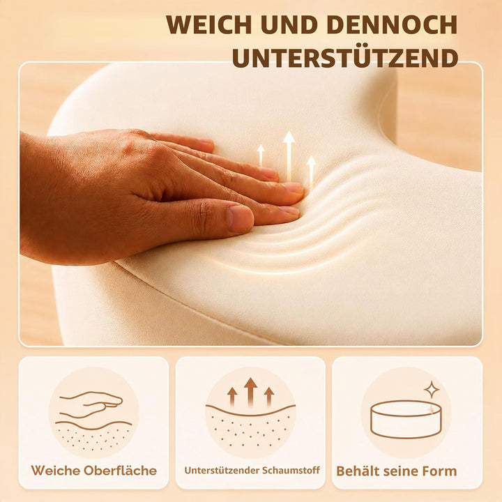 Memory Foam Stillkissen, extra breit &amp; verdicktes Stillkissen mit 53 cm verstellbarem Taillenriemen,