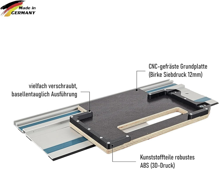 Führungsschienenadapter kompatibel mit Makita DHS680Z für Makita-Schiene und weitere Marken-Führungs