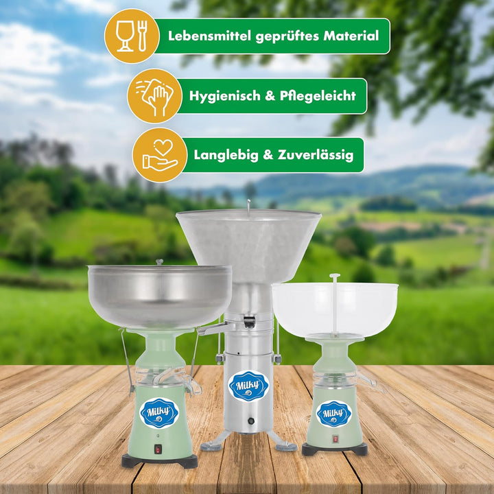 Milky Milchzentrifuge FJ 85 HAP - Hochwertige Milchzentrifuge elektrisch - Milch Separator für 85 Li