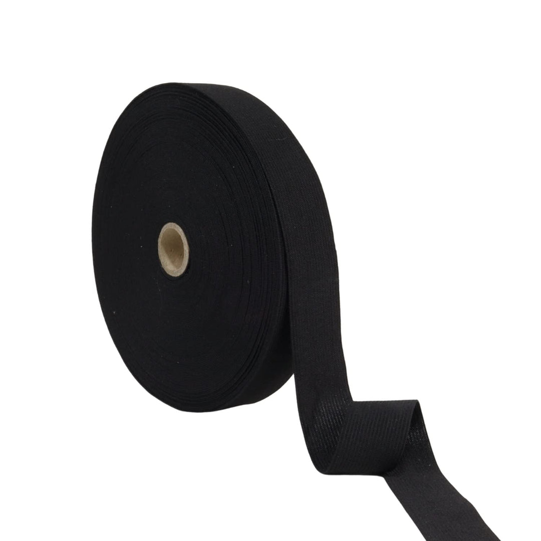 MITSY Reissfeste Gummiband Gummibänder zum Nähen Breit 20 mm 25 m Schwarz Stark Gummilitze für Hosen