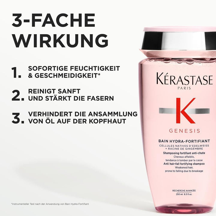 Kérastase | Shampoo für feines Haar, Nährendes und kräftigendes Haarbad gegen Haarverlust, Bain Hydr