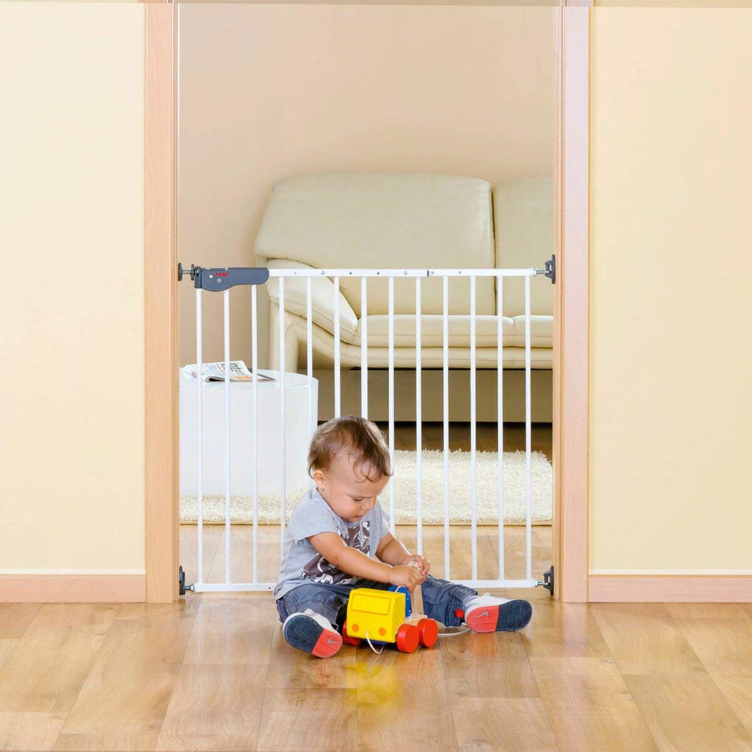 reer Türgitter und Treppengitter Advanced zum Schrauben, stabiler Halt, Durchgangsbreite 75-110cm