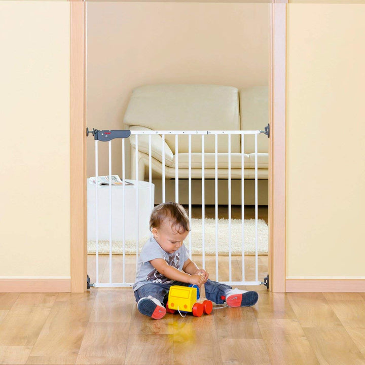 reer Türgitter und Treppengitter Advanced zum Schrauben, stabiler Halt, Durchgangsbreite 75-110cm