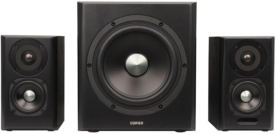 Aktivboxen Edifier S351DB 2.1 schwarz Bluetooth Schwarz kabelgebunden Single, Schwarz kabelgebunden