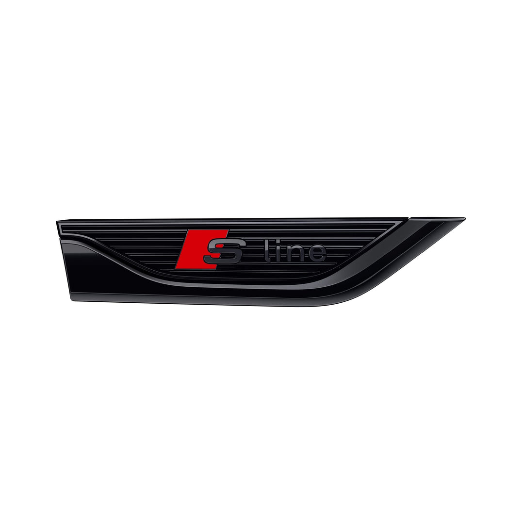 Audi 8W6071807H Plakette S-Line, rechts, Element Kotflügel, schwarz