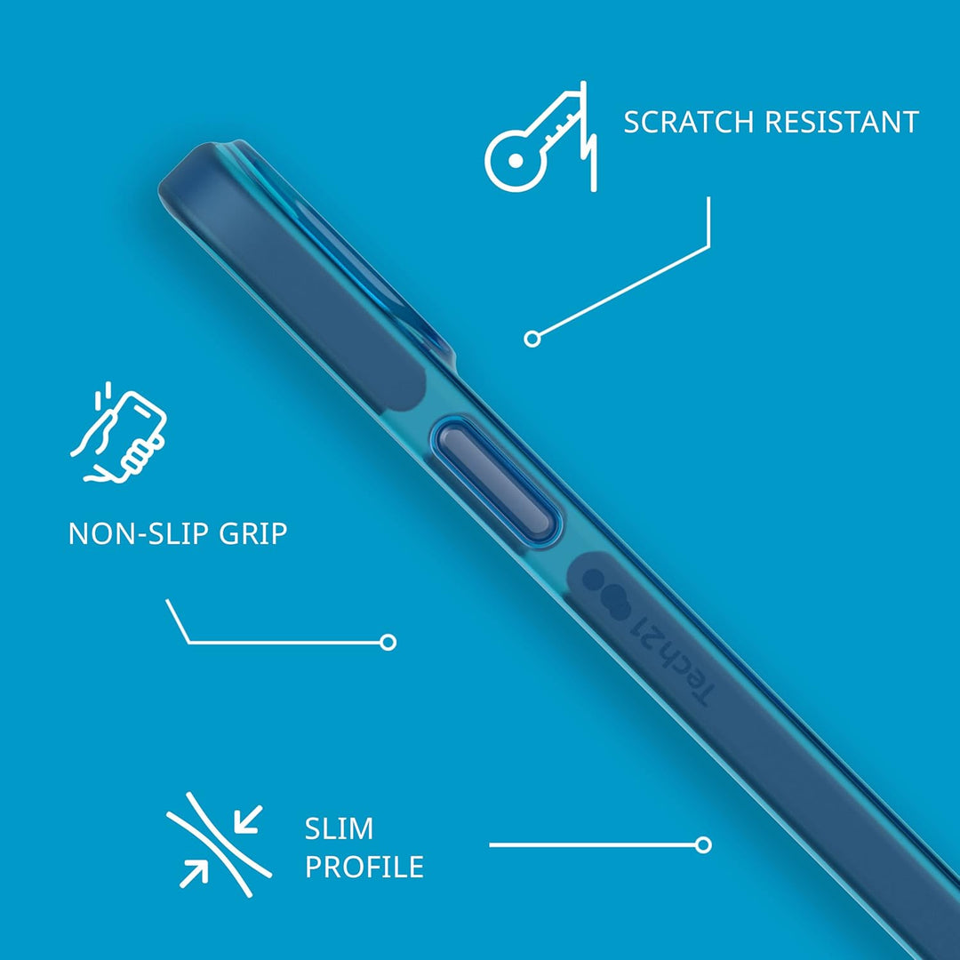 tech21 iPhone 14 Evo Check kompatibel mit MagSafe® - Stossdämpfende & schlanke Schutzhülle mit 4,8 m