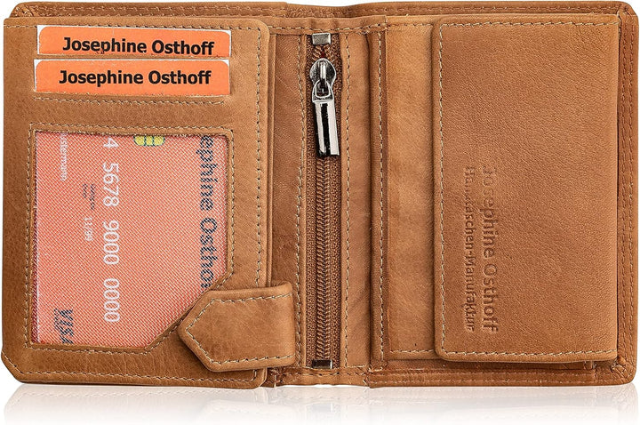 Josephine Osthoff Geldbörse Herren Portemonnaie Kreditkartenetui klein KleinGeldbörse Damen Slim Mün