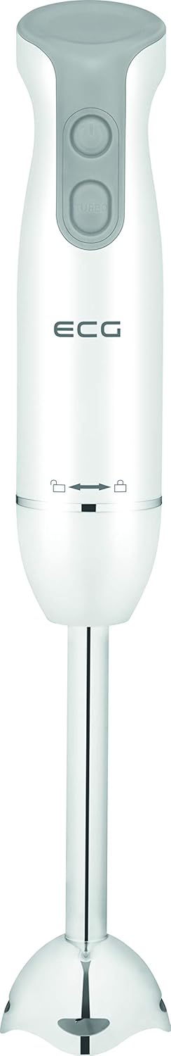 ECG RM 430 Stabmixer, Leistungsaufnahme 400 W, 2 Geschwindigkeiten, Edelstahl, 400 W, Weiss