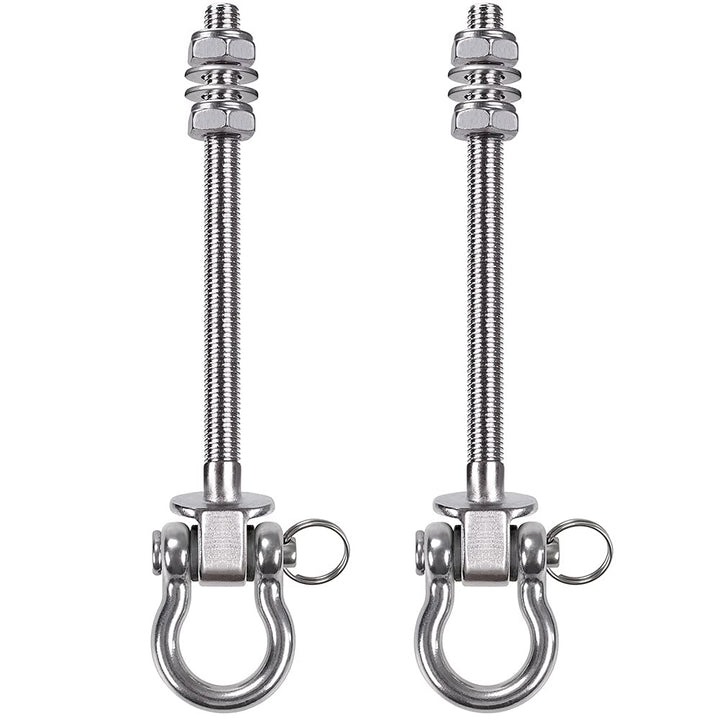 BeneLabel Schaukelhaken Holzbalken 210mm Edelstahl Hängematte Deckenanker/2 21cm-2er, 21cm-2er