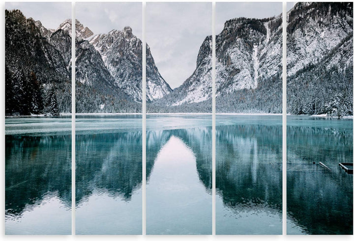 Feeby. Leinwandbild - 5 Teile - Bilder Wand Bild Wandbilder Kunstdruck XXL, 5-Teilig, Typ C, 250x120