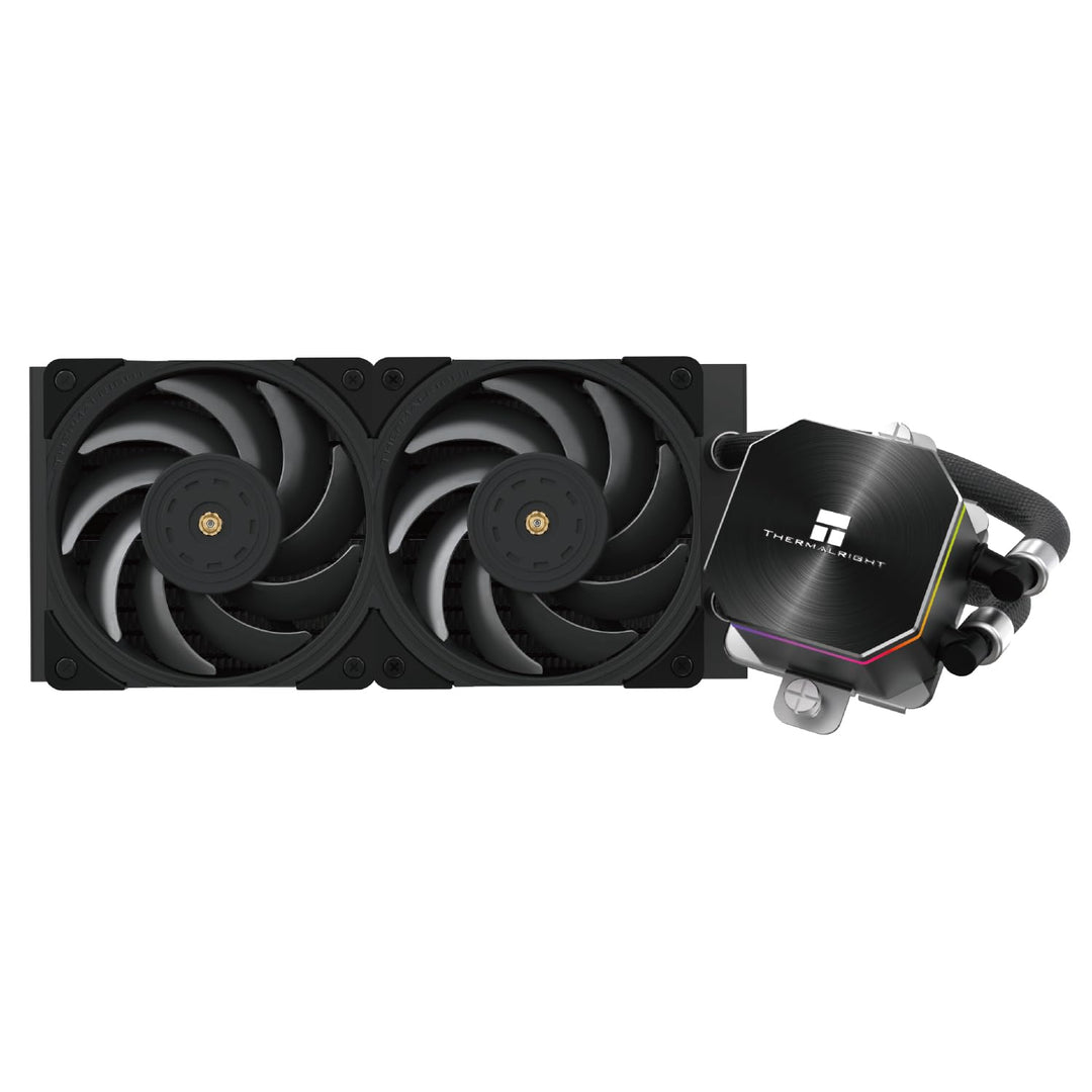 Thermalright Frozen Edge 240 Schwarzer CPU-Wasserkühler mit PWM-Lüftern, Pumpendrehzahl 3300RPM, S-F