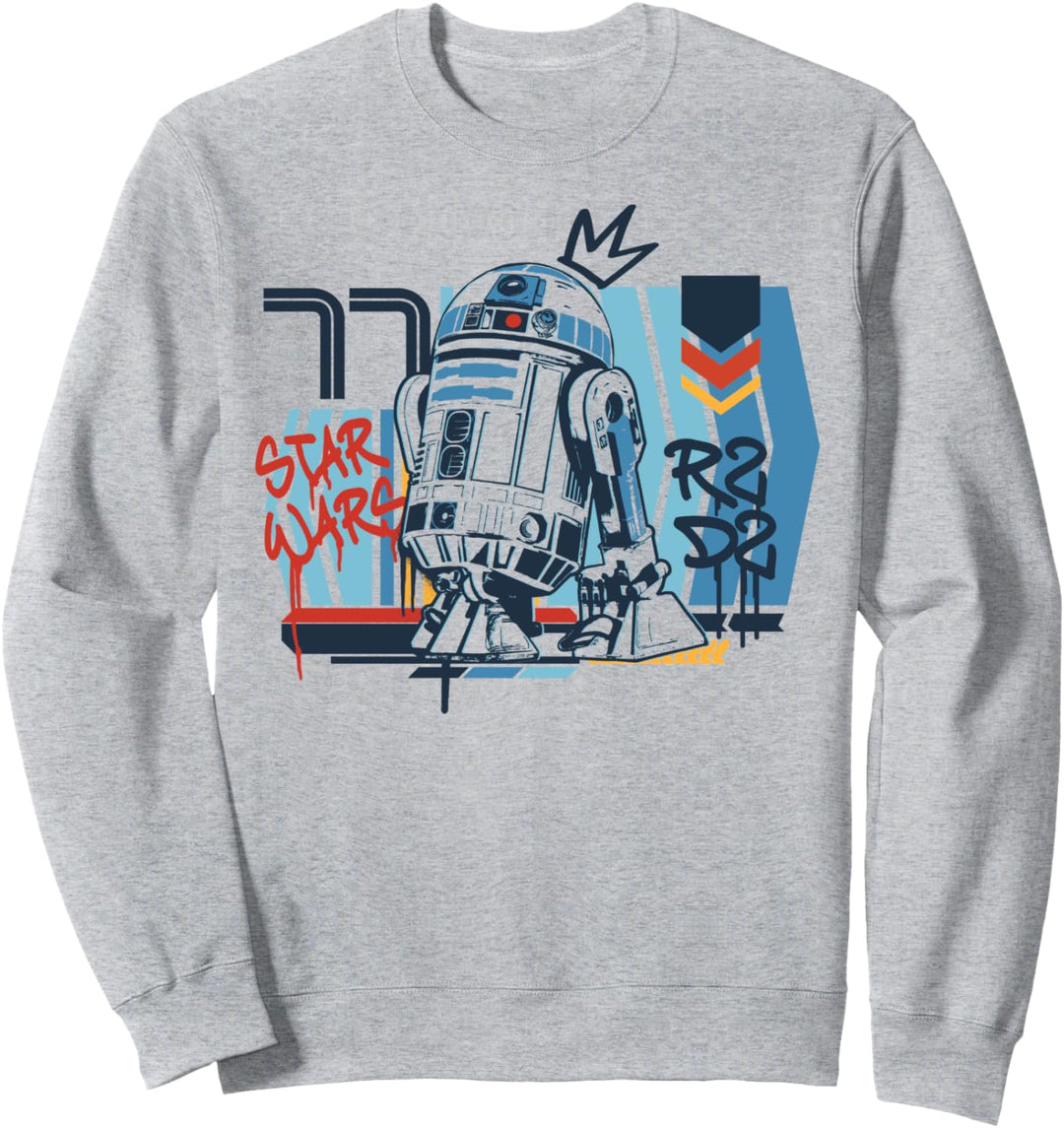 Star Wars R2-D2 Vintage Graffiti Poster Sweatshirt