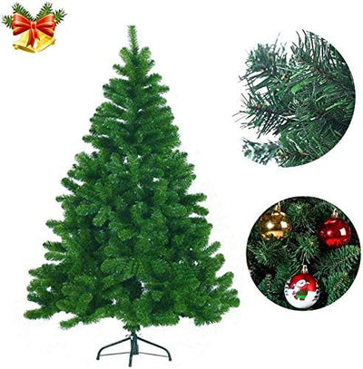 AufuN Weihnachtsbaum Künstlich 210cm Künstlicher Weinachts Baum Deko Künstlicher Tannenbaum Grün PVC