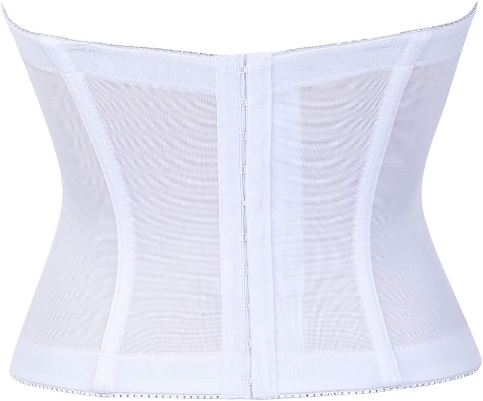 Grebrafan Damen Brautcorsage Korsett Unterwäsche Bustier 38-40 Weiãÿ, 38-40 Weiãÿ