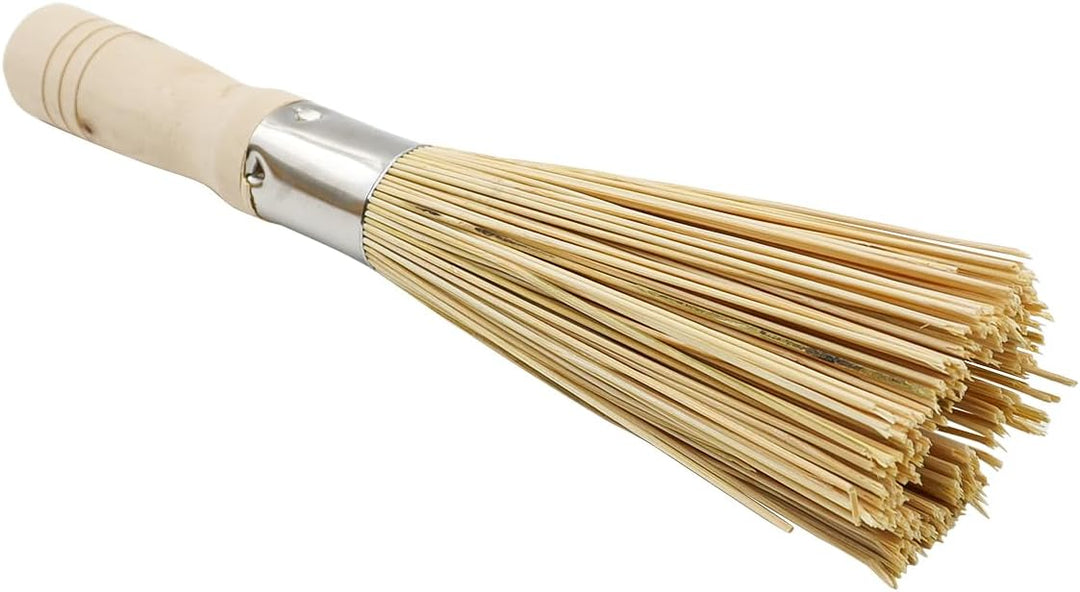 4er Pack Traditionelle Natürliche Bambus Wok Bürsten Küchenreinigungsbürste Zum Reinigen Von Geschir