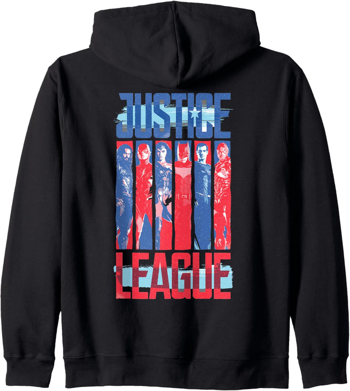 DC Justice League-Teamstreifen Kapuzenjacke