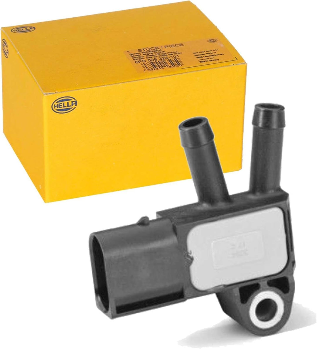 HELLA 6PP 009 409-211 Sensor, Abgasdruck - 3-polig - geschraubt