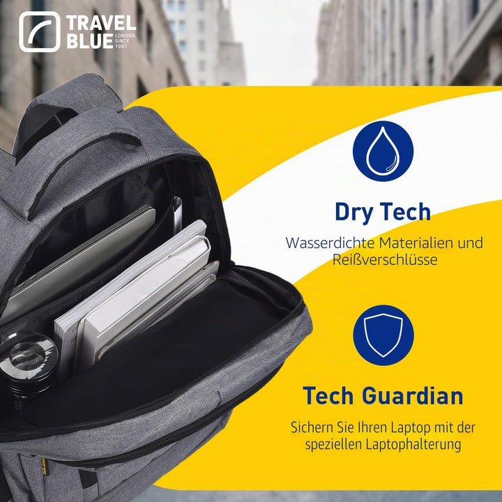 Travel Blue Vanguard Executive Laptop-Rucksack für Berufstätige – Damen & Herren 25L Laptop Backpack