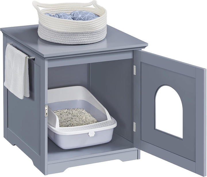 Yaheetech 2er Set Katzentoilette Katzenklo Schrank Katzenhaus Holz Katzenhöhle Einzeltür Katzenkommo