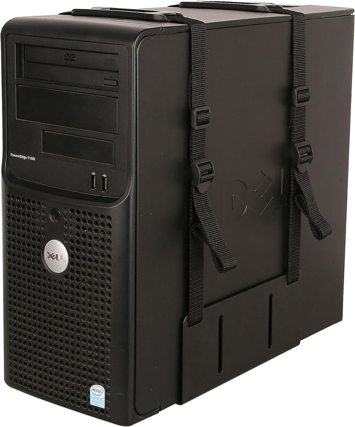 Techly 102239 PC-Halterung für Wand oder Schreibtisch, Schwarz