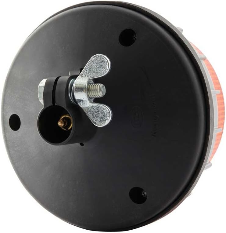 HELLA - LED-Blitz-Kennleuchte - K-LED 2.0 R - 12/24V - gelb - Anbau/Rohrstutzen, flexibel - 2XD 011