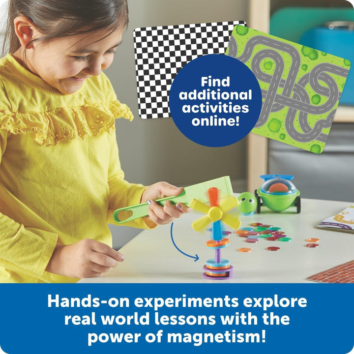 Learning Resources STEM Explores Magnetwerke, magnetische Fliesen-Blöcke, STEM-Spielzeug, sensorisch