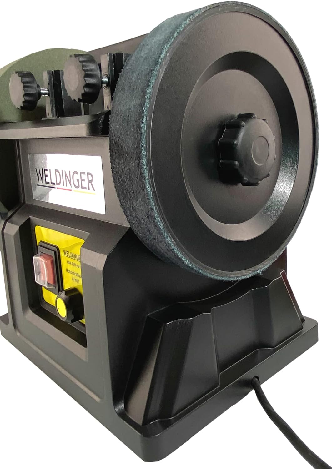 WELDINGER Nass- Schleifmaschine NSM 200 vario 90 W Drehzahl regelbar (Schleifgerät Doppelschleifgerä