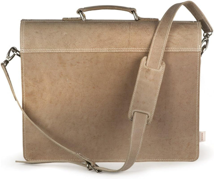 Klassische Aktentasche Lehrertasche aus Leder, für Damen und Herren, in verschiedenen Farben, 600 He