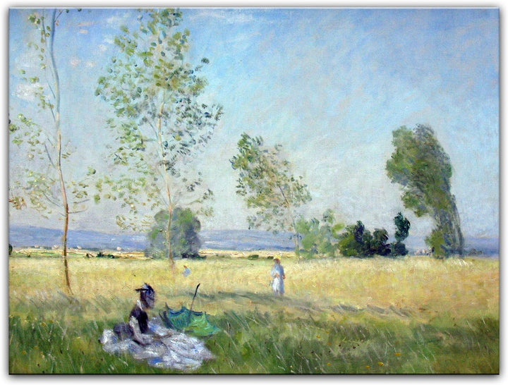 Bilderdepot24 Bild auf Leinwand | Claude Monet Sommer in 60x50 cm als Wandbild | Wand-deko Dekoratio
