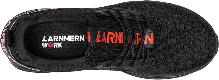 LARNMERN Arbeitsschuhe Herren Sicherheitsschuhe Mode Anti Smashing Stahlkappenschuhe Atmungsaktiv Dä